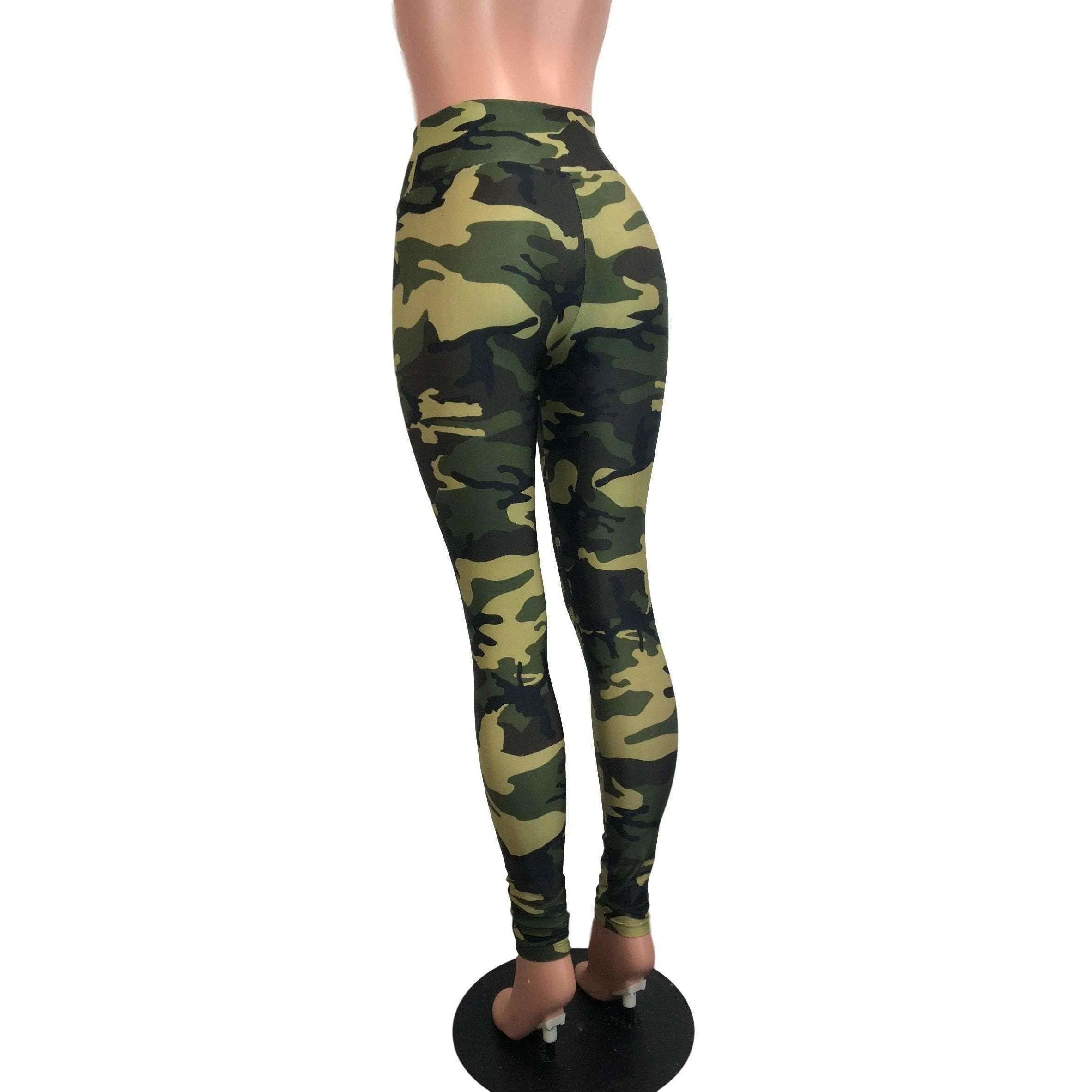 SALE - Camo or Camouflage High Waisted Leggings Pants