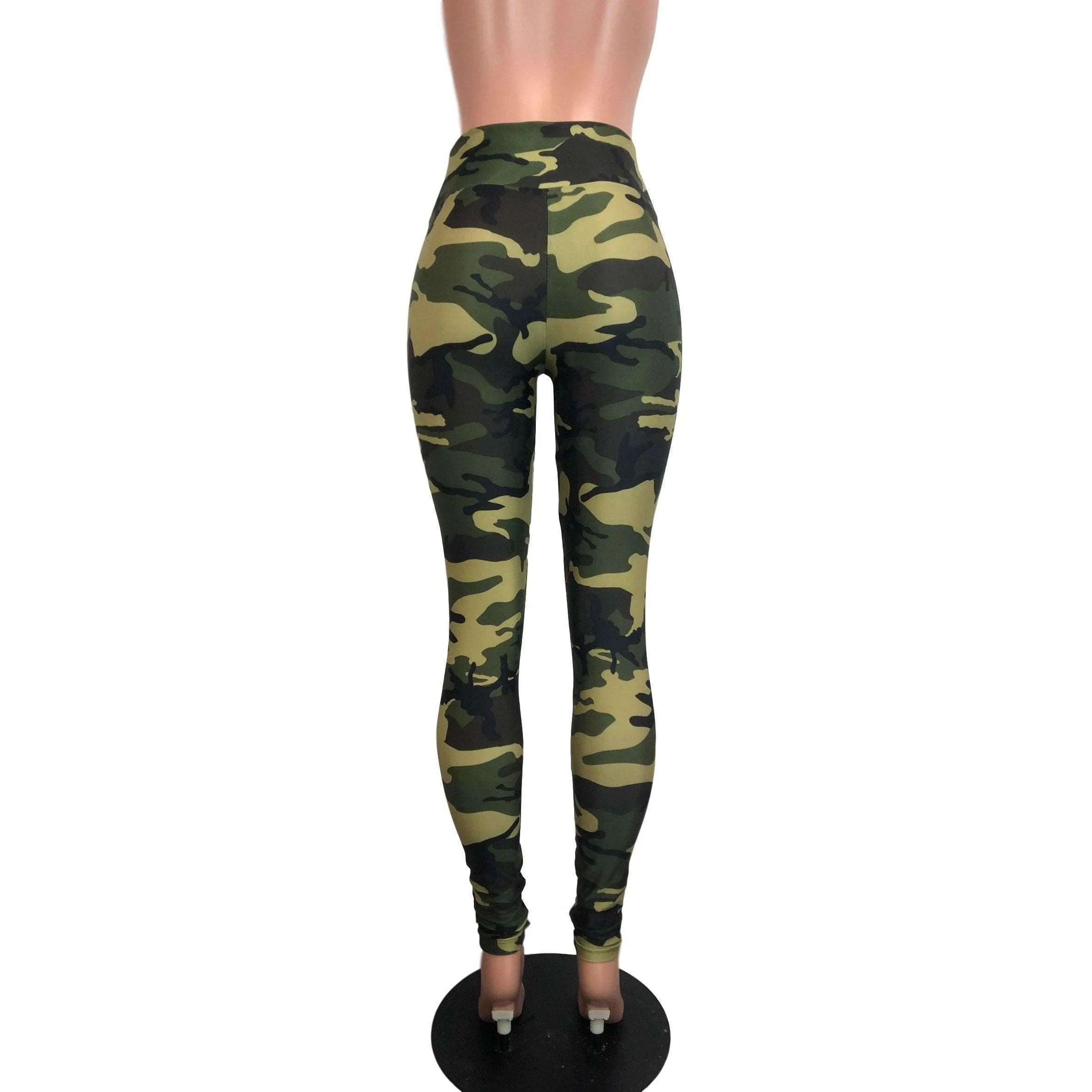 SALE - Camo or Camouflage High Waisted Leggings Pants