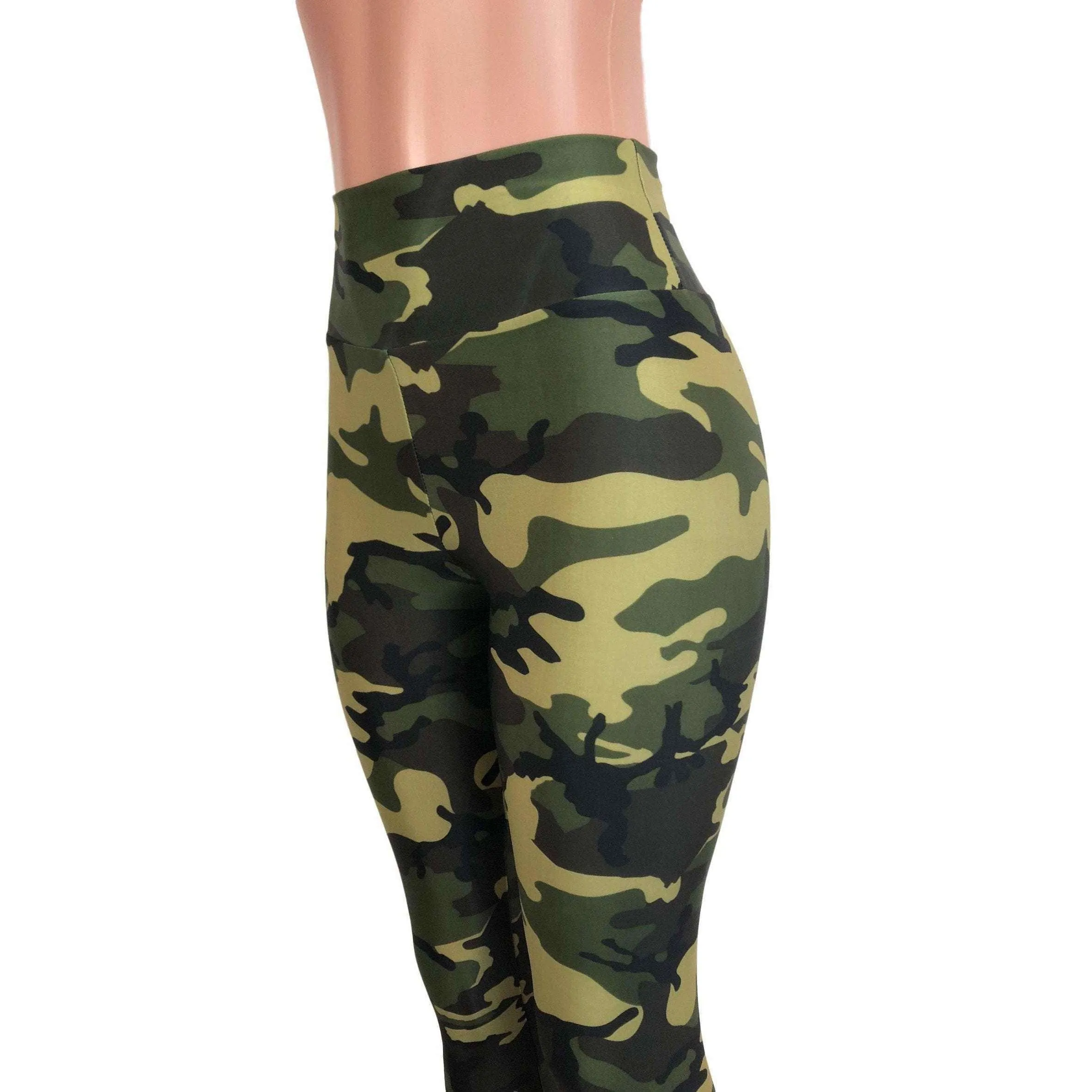 SALE - Camo or Camouflage High Waisted Leggings Pants