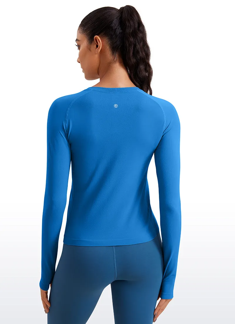 Seamless Long Sleeves with Thumbholes Shirts