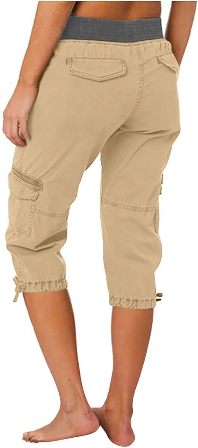 SHAOBGE Lightweight Summer Pants Women Summer Women Multi Pocket Trousers Outdoor Casual Sports Trendy Pants for