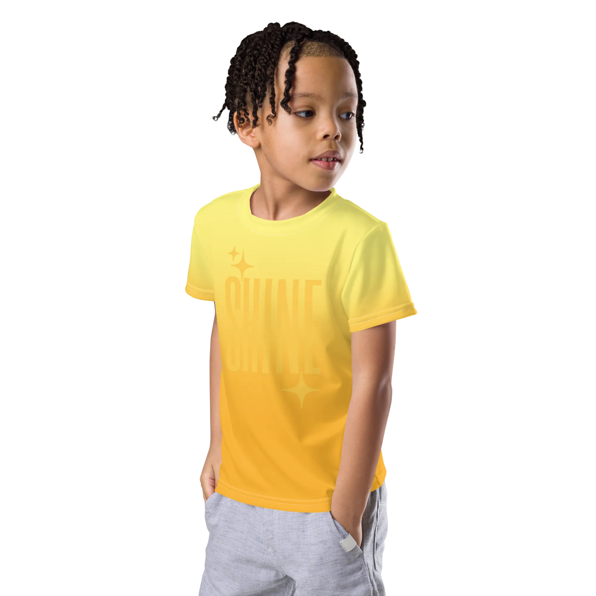 Shine Ghost Text Tee (Kids 2T-7)