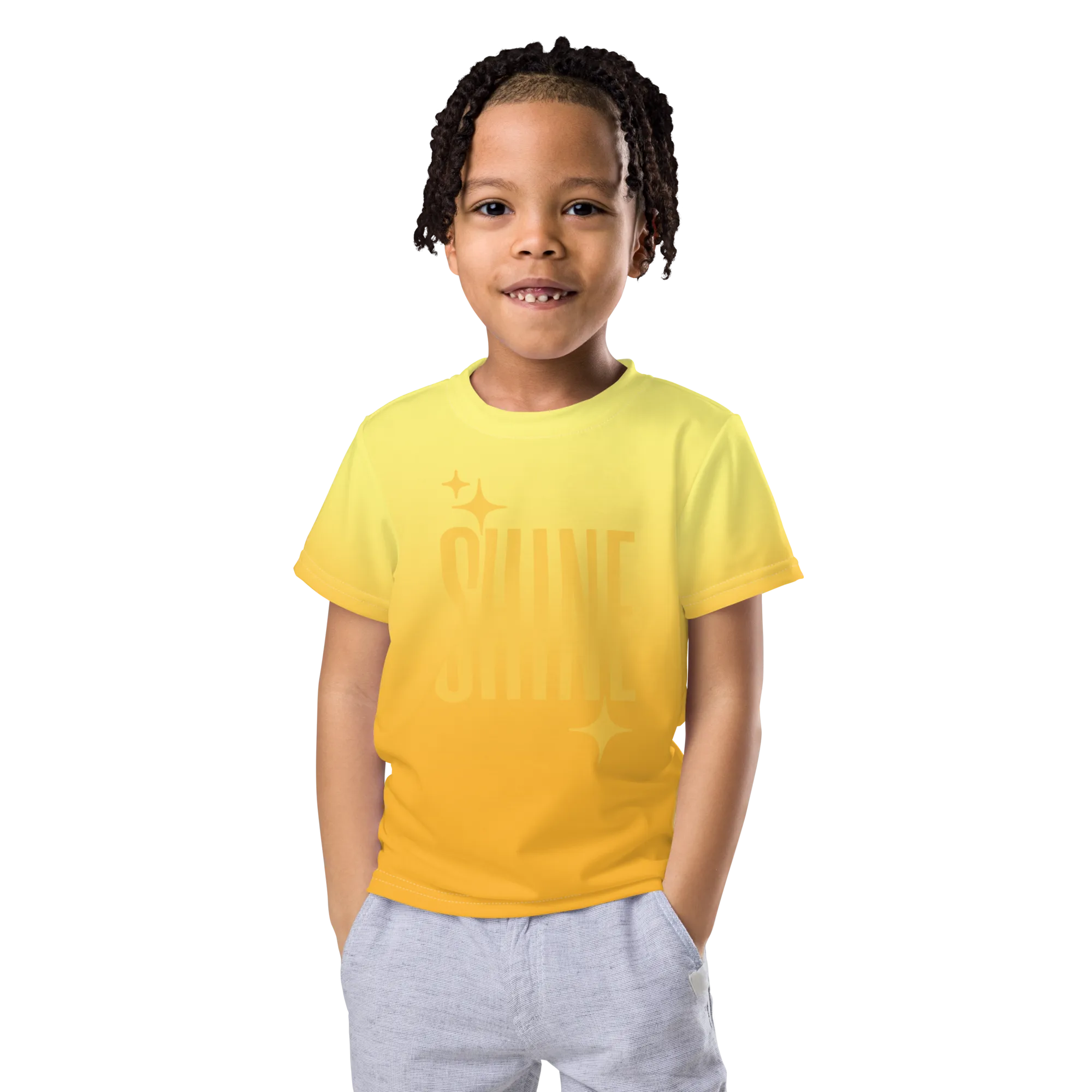 Shine Ghost Text Tee (Kids 2T-7)