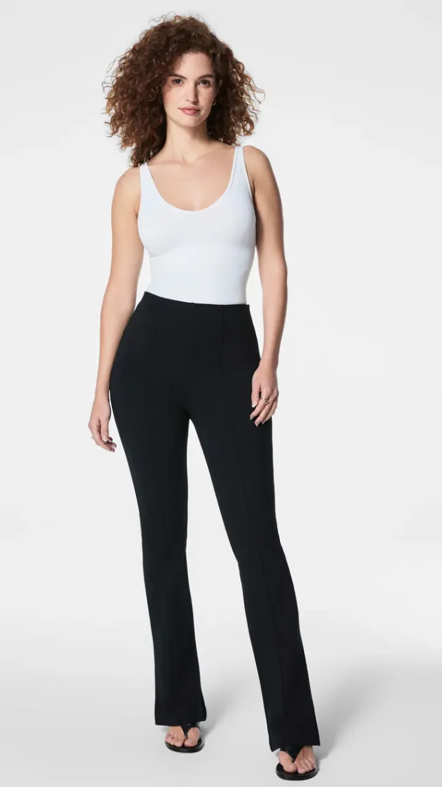 SPANX smooth Perfect Fit Ponte Micro Flare Pant Classic Black