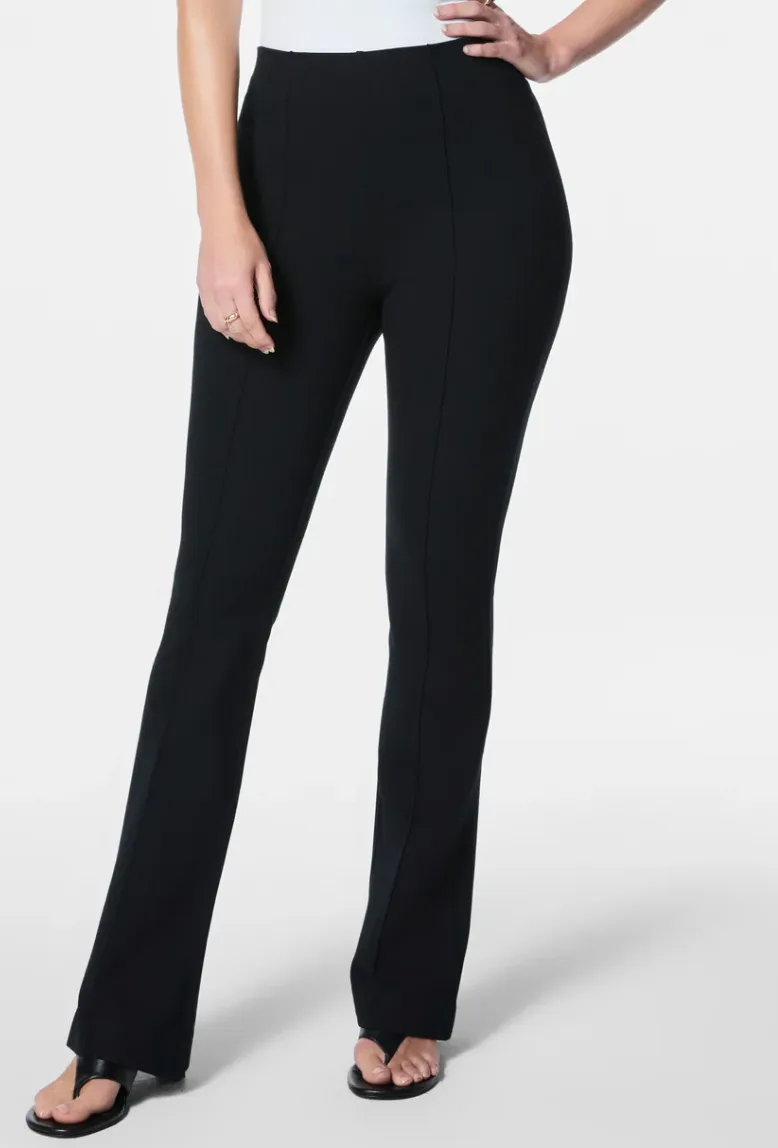 SPANX smooth Perfect Fit Ponte Micro Flare Pant Classic Black