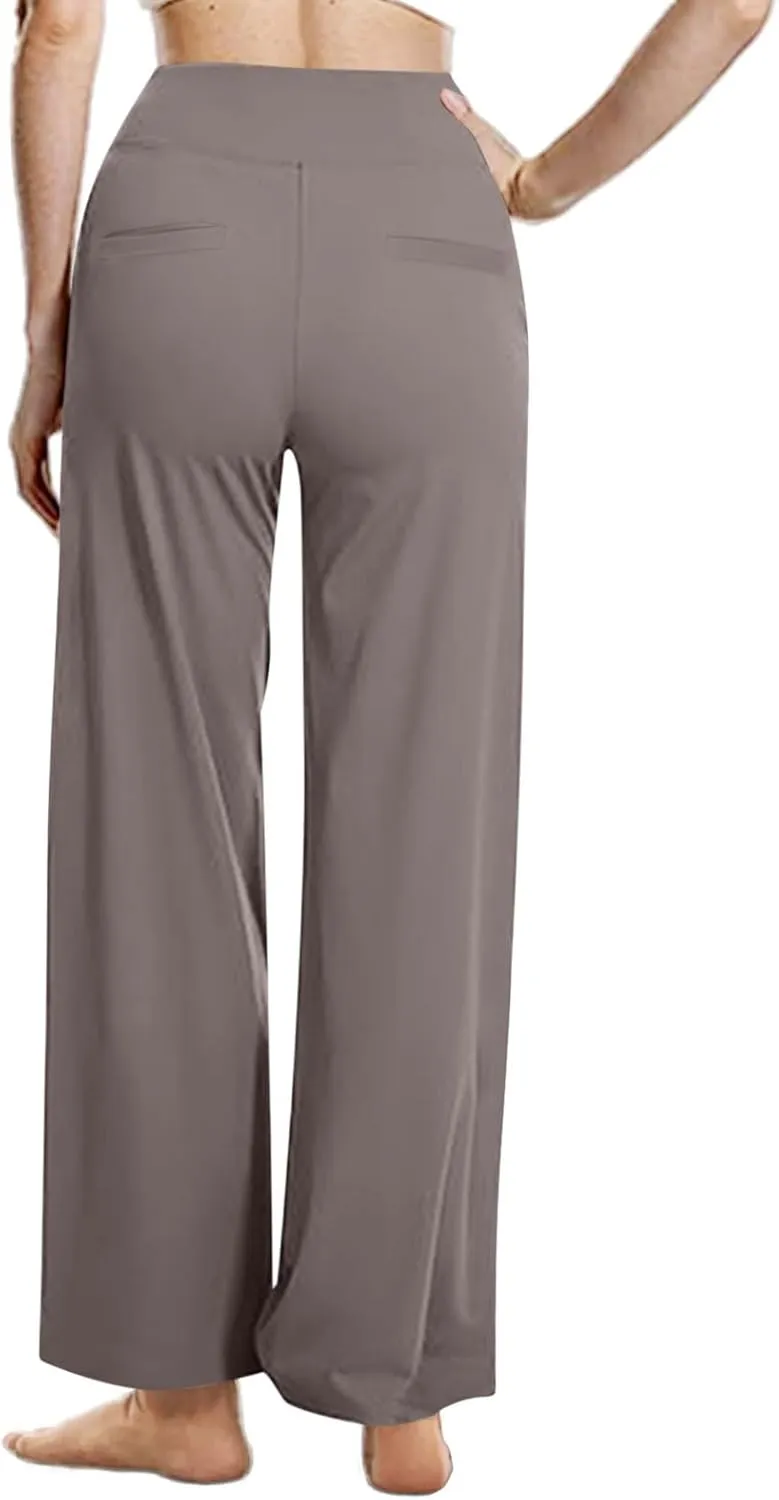 TARIENDY Yoga Pants Women 2025 Wide Leg Pants High Waist Stretch Dressy Casual Sweatpants Loose Comfy Workout Trousers