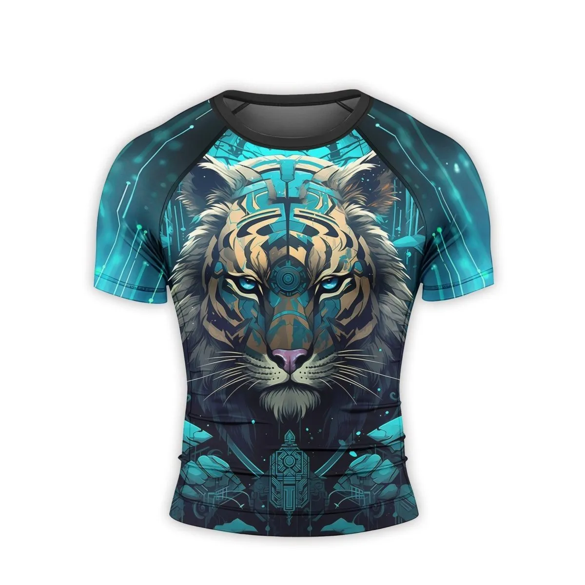 Tiger Light Men's Short Sleeve Rash Guard