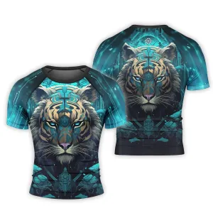 Tiger Light Men's Short Sleeve Rash Guard