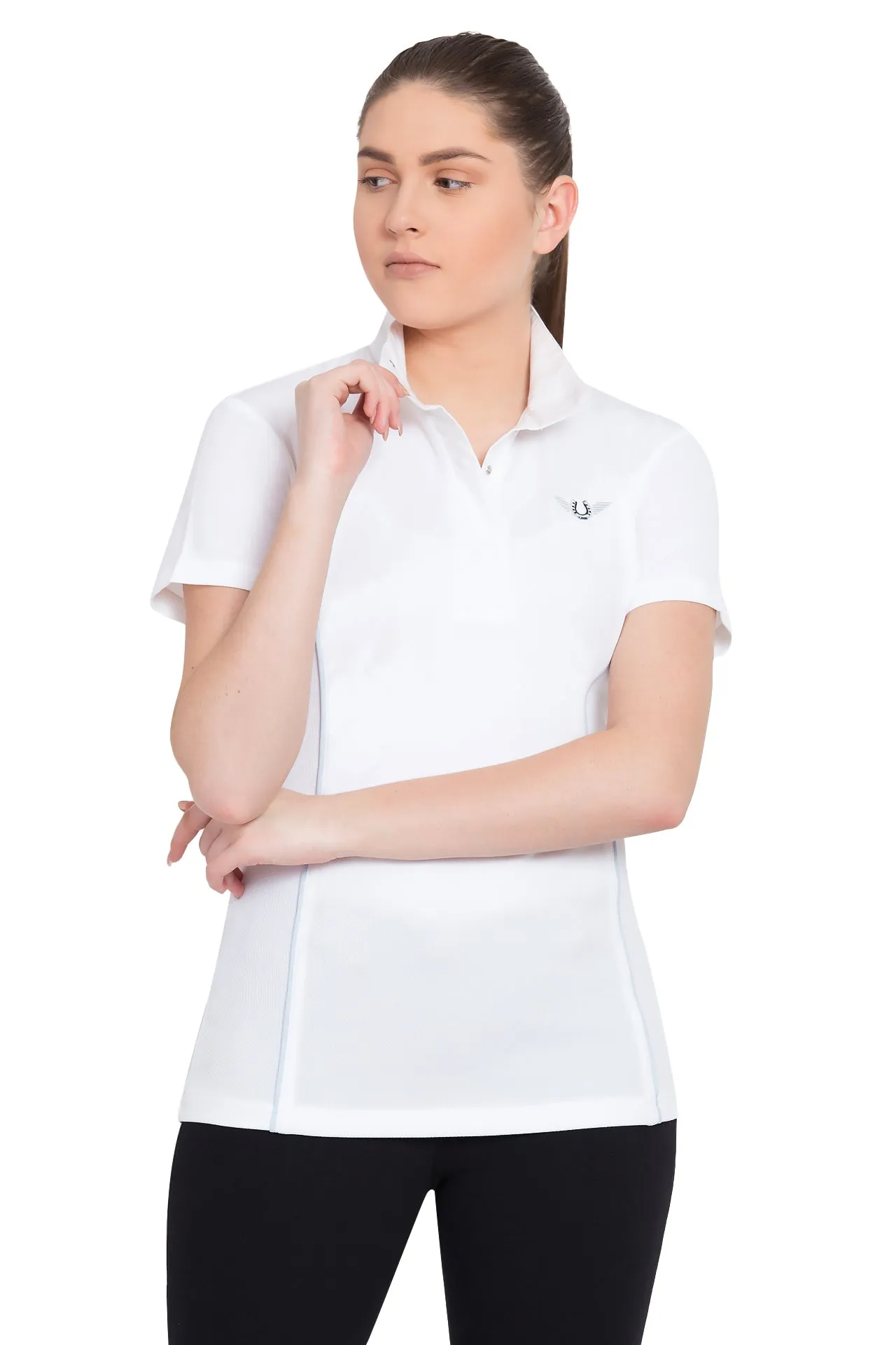 TuffRider Ladies Kirby Kwik Dry Short Sleeve Show Shirt