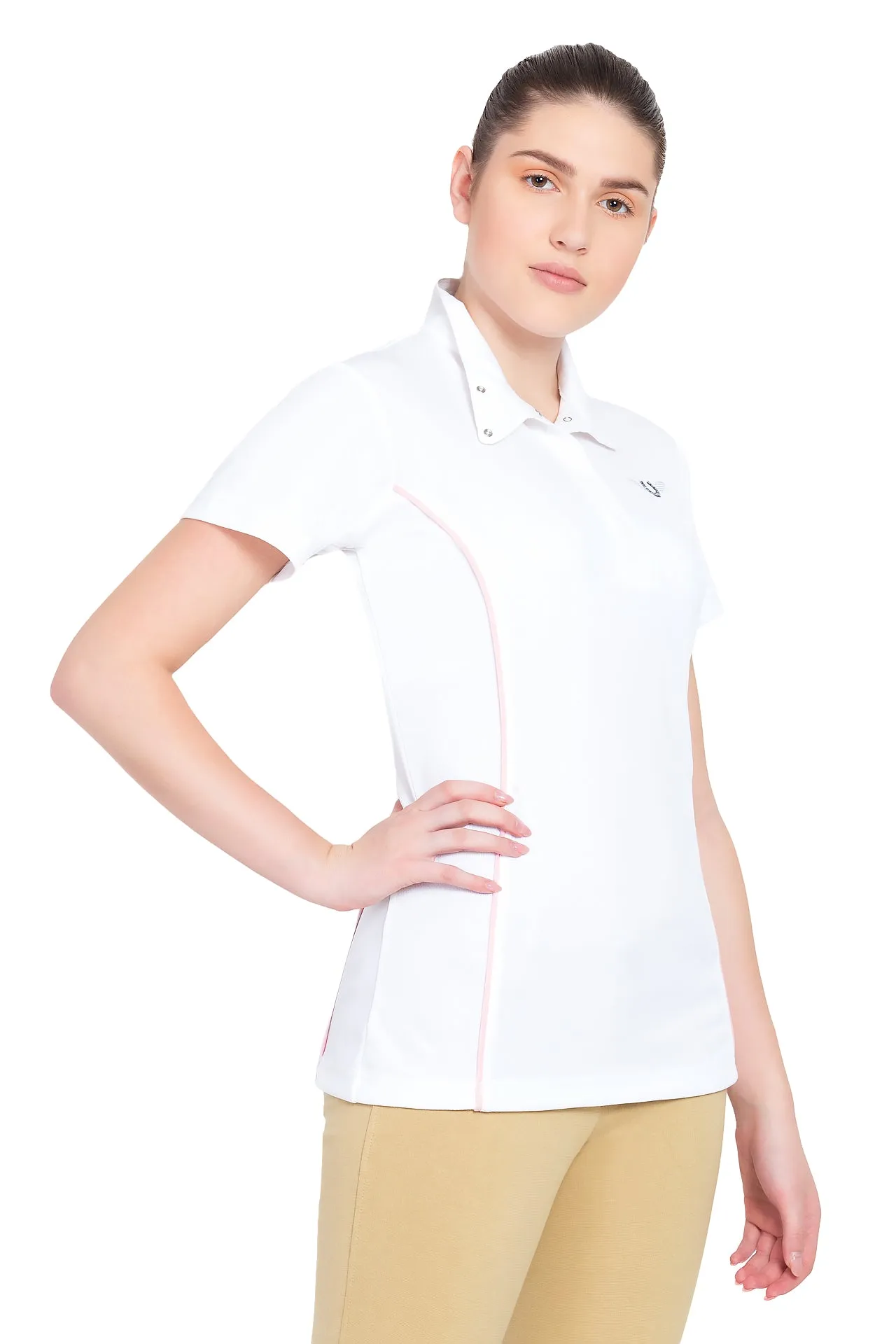 TuffRider Ladies Kirby Kwik Dry Short Sleeve Show Shirt